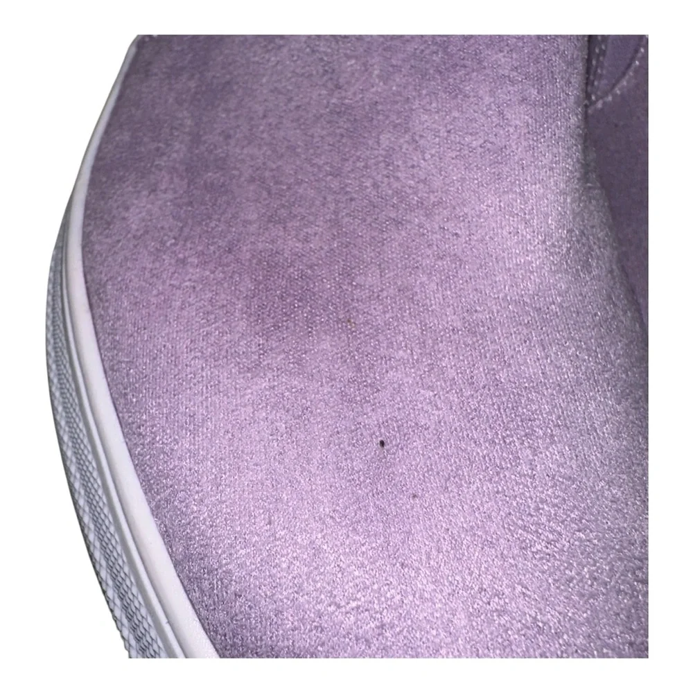 SODA Faux Suede Lavender Platform‎ Slip-On Sneakers Women's Size 9